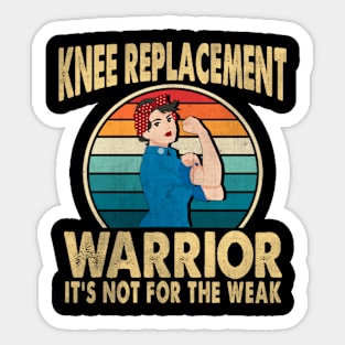 Knee Replacement Warrior Surgery Recovery Get Well Soon Sticker